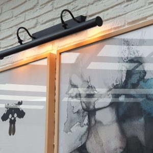 apliques de pared lampara de cuadros alumbracuadros negros