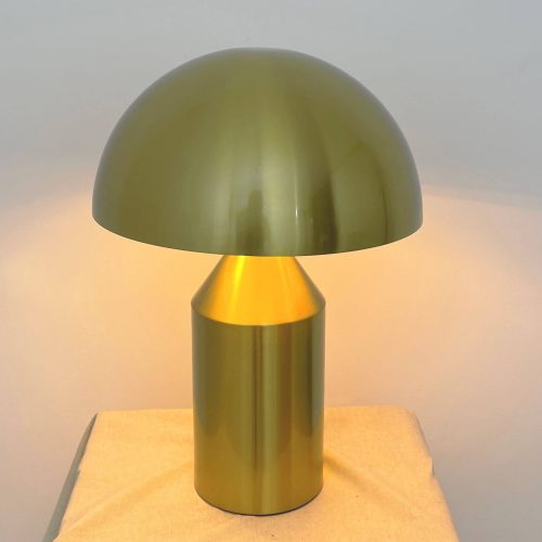 Lámparas de mesa diseño curvas dorado latón