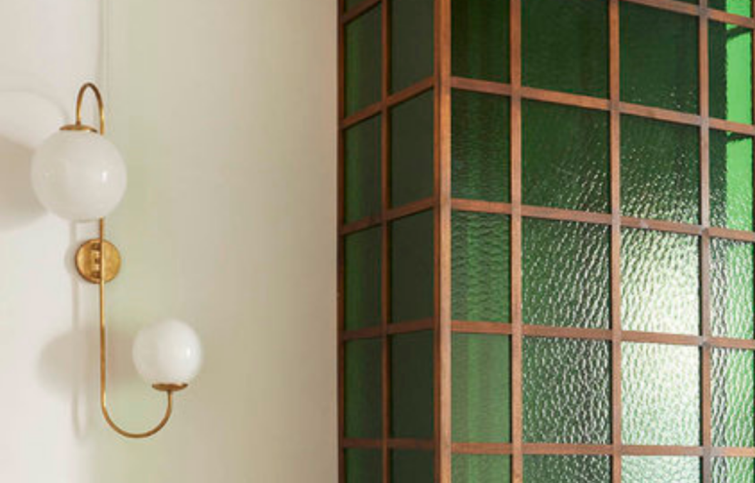 aplique de pared estilo vintage con dos brazos