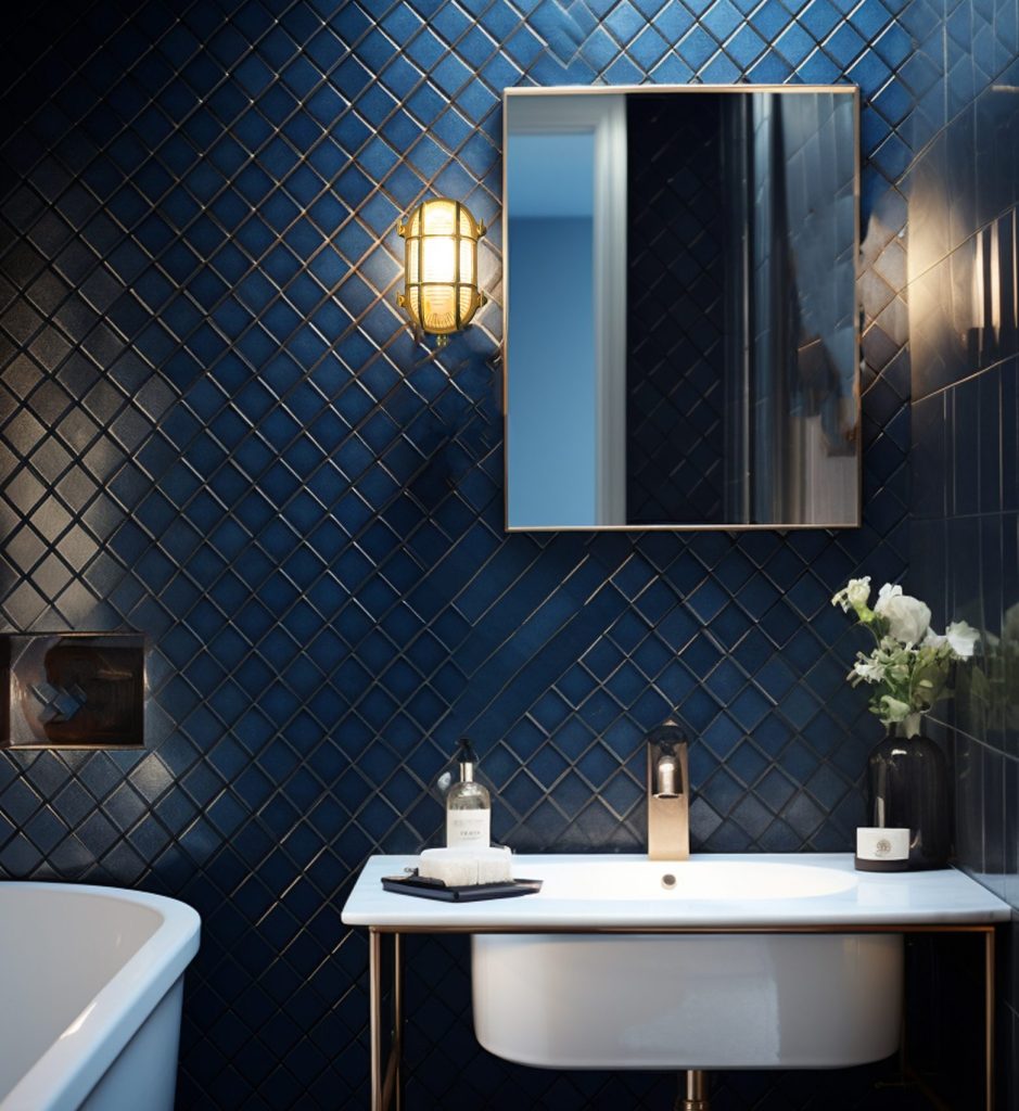 aplique de pared estilo navy para baño