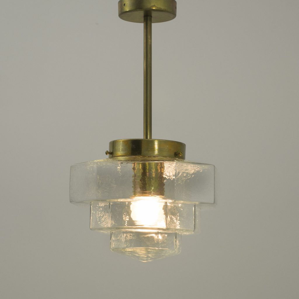 lampara colgante cristal tallado
