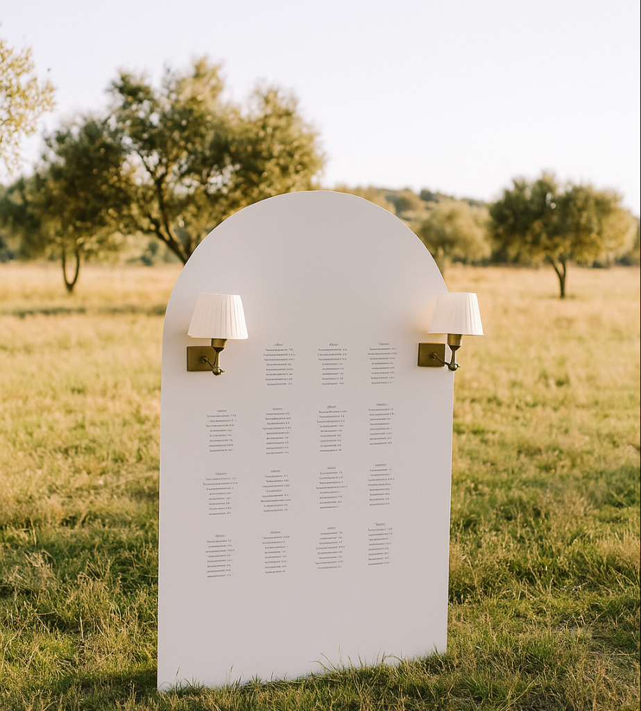 aplique de pared para decoracion de boda