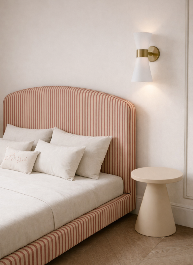 aplique de pared para dormitorio doble pantalla metalica