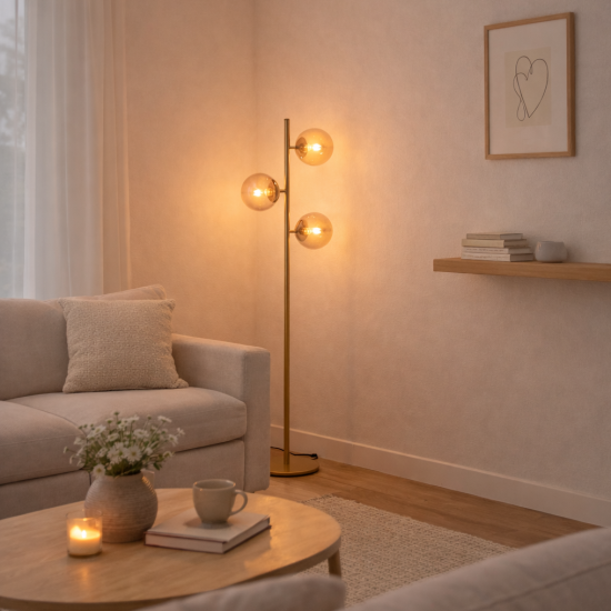 lampara de pie para salon comedor de luz vintage