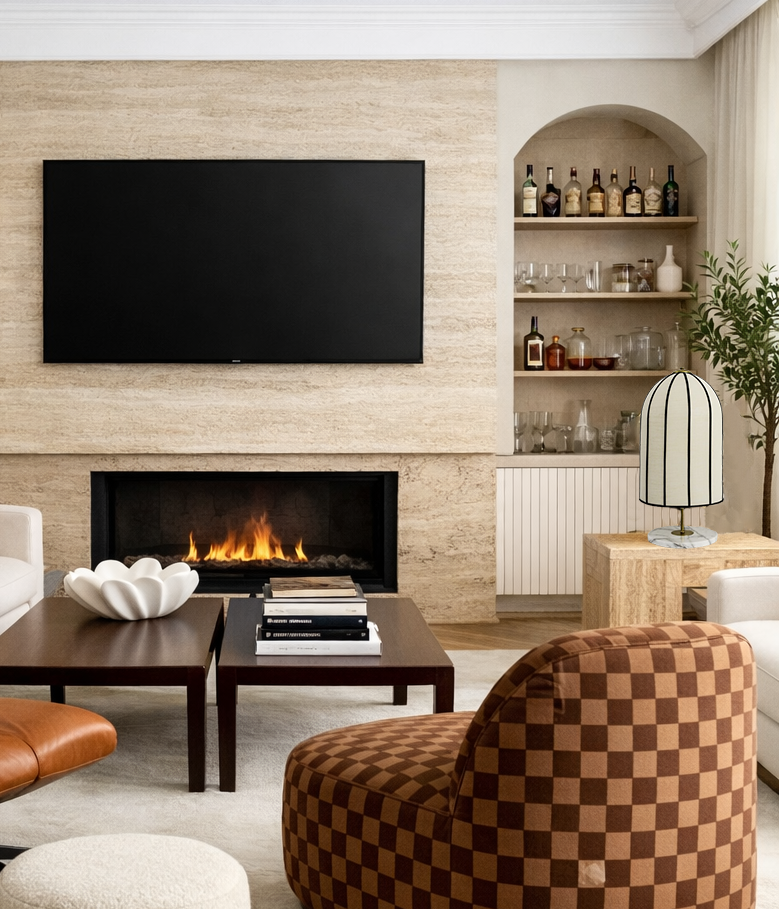 lampara de diseño sobremesa marmol